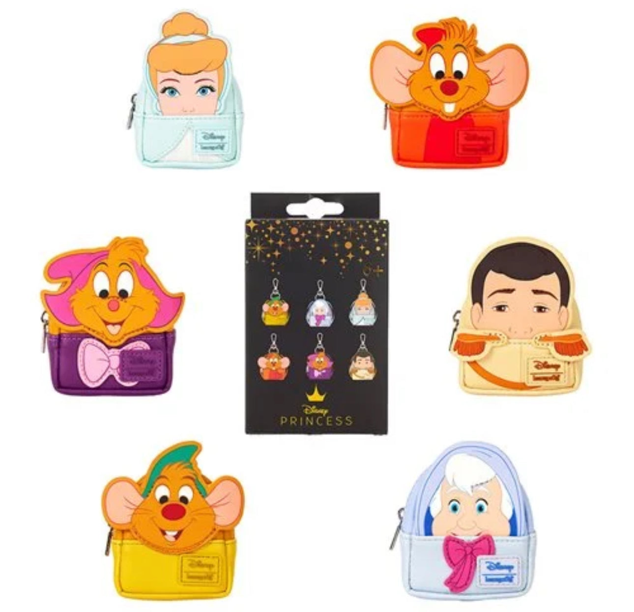 Cinderella 75th Anniversary Cosplay Mystery Mini Backpack Keychain Charm